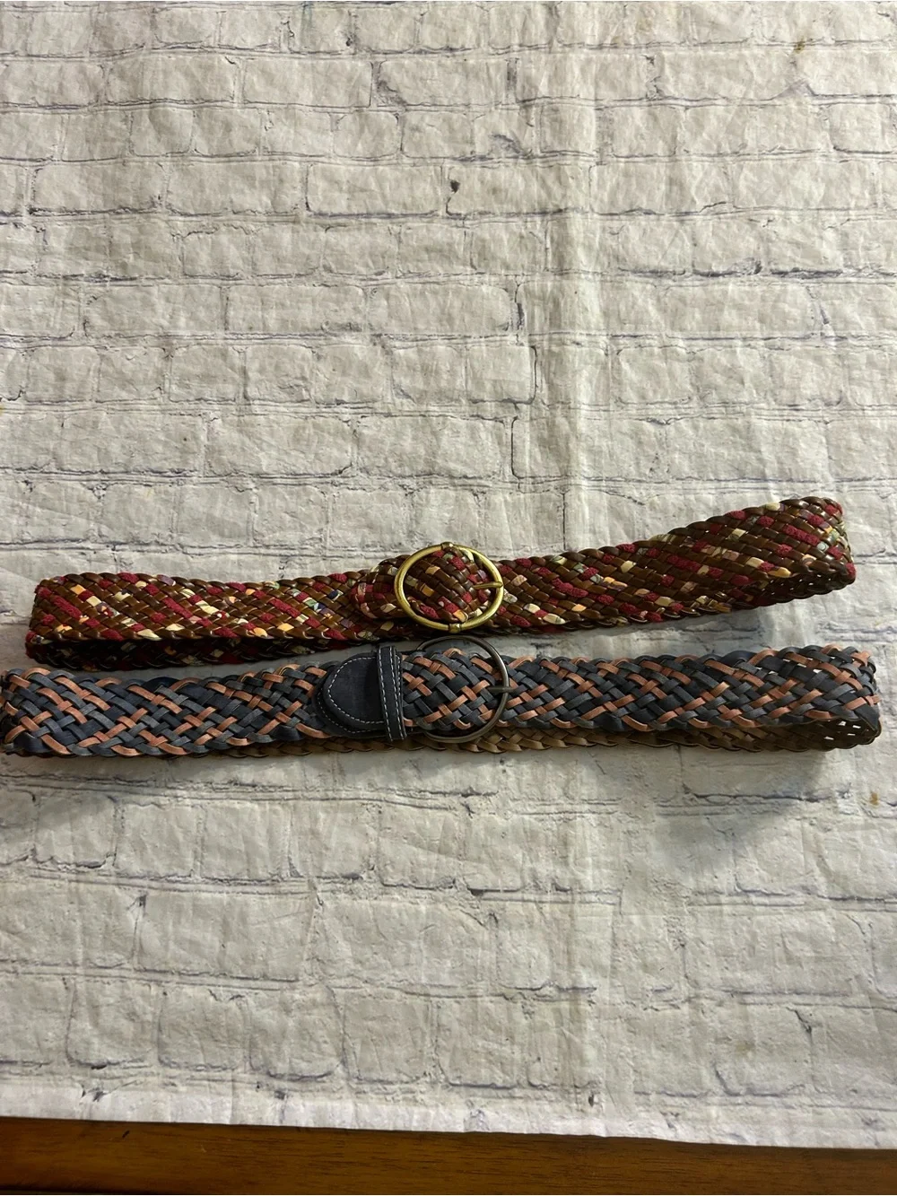 BRAIDED WOVEN MULTI COLORED BOHEMIAN STYLE WIDE BELTS WRAP STYLE